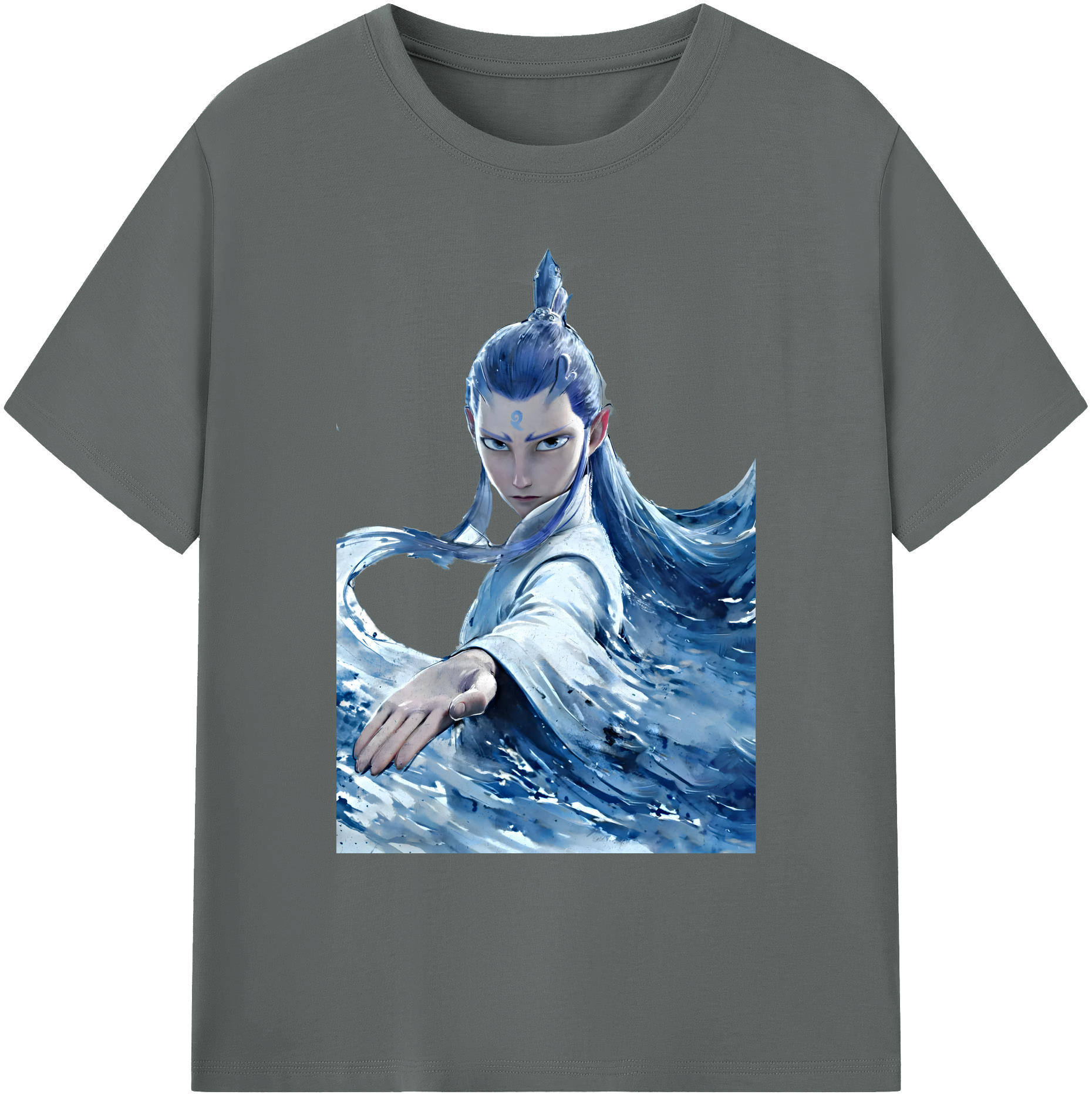 （画像用） Ne Zha 2 ナタ 魔童の大暴れ 綿100％ メンズ半袖Tシャツ｜肌触りやわらか＆通気性